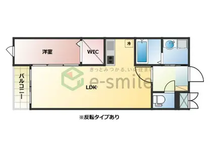 LIFEFIELD久留米(1LDK/3階)の間取り写真