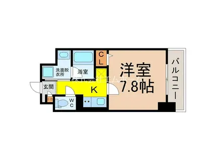 パークハイム日比野(1K/5階)の間取り写真