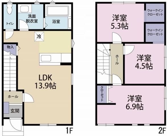 LORBEER(3LDK/1階)の間取り写真
