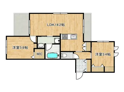 HEBEL MAISON 新城(2LDK/3階)の間取り写真