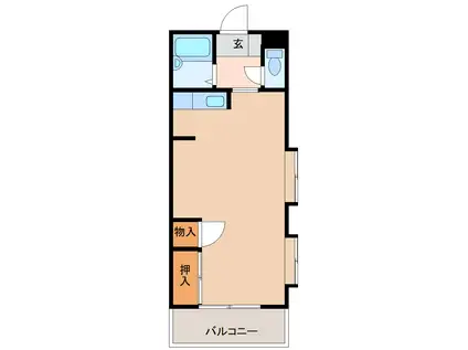 サザンブライト春日(1DK/5階)の間取り写真