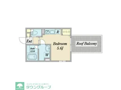 サンクレール柏 BY MISAWA(1K/3階)の間取り写真