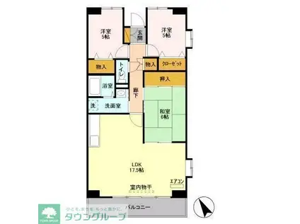 エスポワール八千代(3LDK/3階)の間取り写真