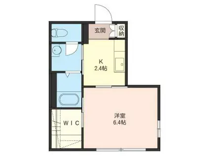 トロアメゾン(1K/1階)の間取り写真