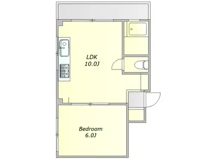 ハウゼ小森(1LDK/2階)の間取り写真