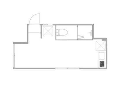 イリス大森町(ワンルーム/1階)の間取り写真