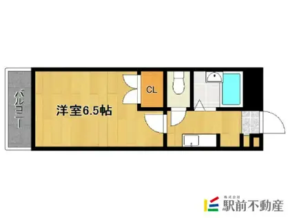 リベルテ大保(1K/2階)の間取り写真