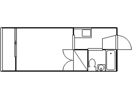 イカイハイツ(1K/1階)の間取り写真