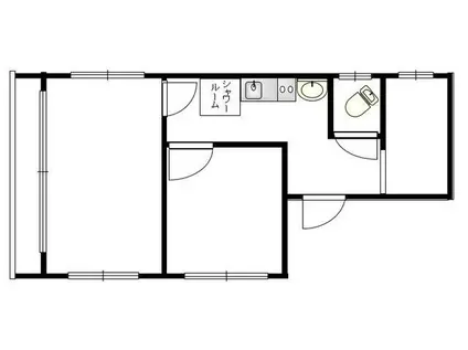 オーケービル(2SK/5階)の間取り写真
