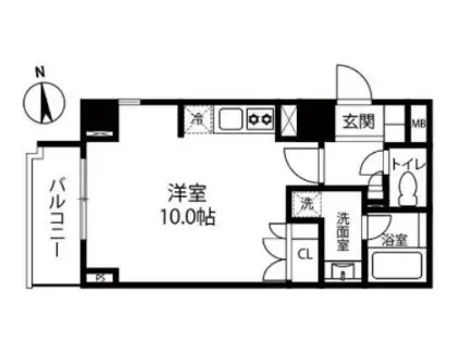 ROPPONGI SEVEN 六本木セブン(ワンルーム/2階)の間取り写真