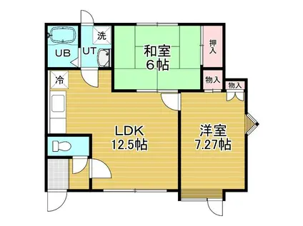 ハイツプロミネント(2LDK/1階)の間取り写真