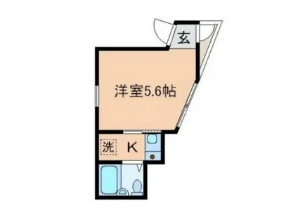 シャンテ蒲田(1K/3階)の間取り写真