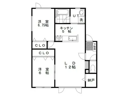 FELICE(2LDK/1階)の間取り写真