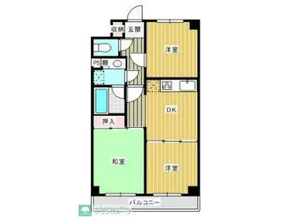 フジヨシ西台(3DK/4階)の間取り写真