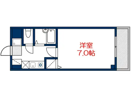 エトワール鯉城(1K/4階)の間取り写真