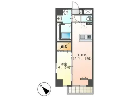 アーバンパレス(1LDK/7階)の間取り写真