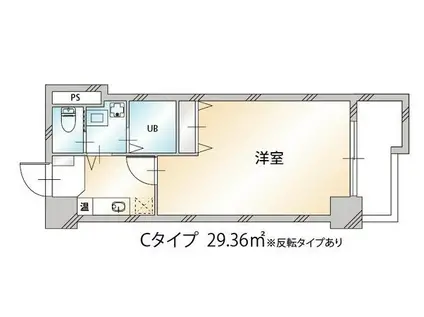ドミール金沢駅西(1K/7階)の間取り写真