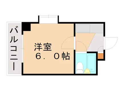 ラ・カーサ(1K/3階)の間取り写真