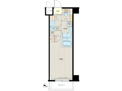 ルーブル中板橋六番館(1K/1階)の間取り写真