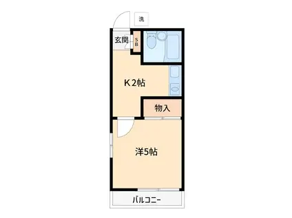 スターゲイツ弘明寺(1K/1階)の間取り写真
