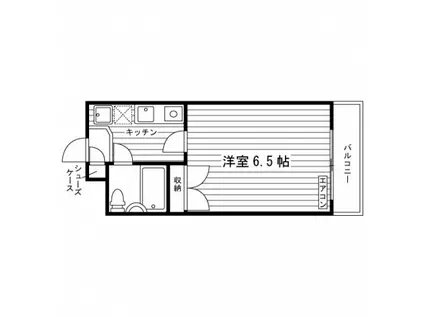 グランブルー多摩川(1K/4階)の間取り写真