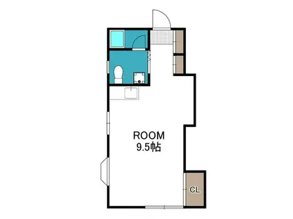 アーネスト・アツギ(ワンルーム/1階)の間取り写真