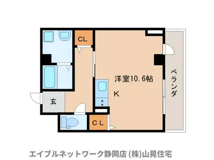 イーストタウン巽(ワンルーム/4階)の間取り写真