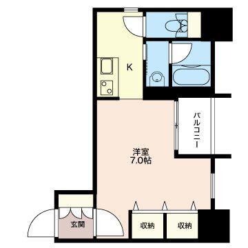 LASANTE恵比寿(ワンルーム/5階)の間取り写真