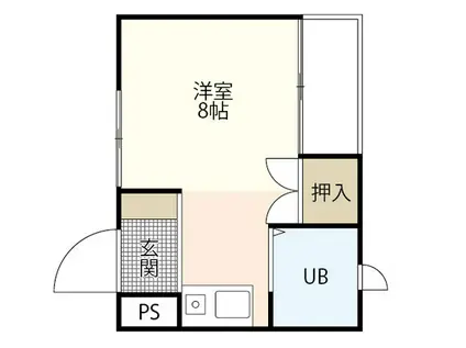 チェリーヒルズ21(ワンルーム/5階)の間取り写真