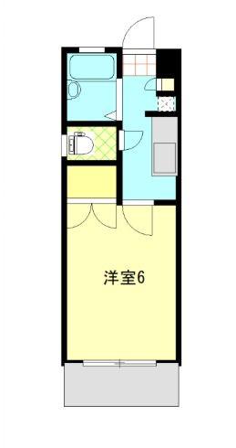 YARD HOUSE20(1K/3階)の間取り写真