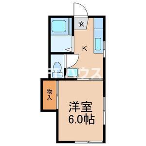 アビタシオン遠藤(1K/2階)の間取り写真