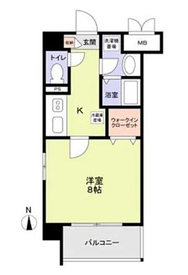 ACO MANSIONS(1K/7階)の間取り写真