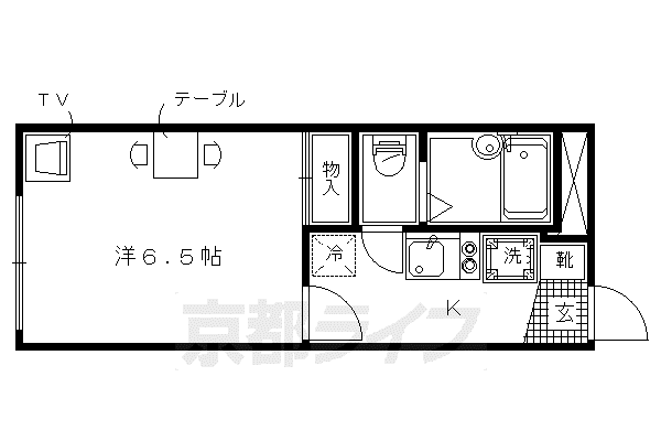 レオパレス伸和(1K/2階)の間取り写真