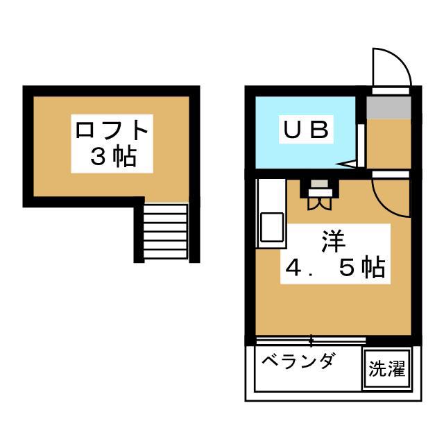 INN荻窪(ワンルーム/2階)の間取り写真