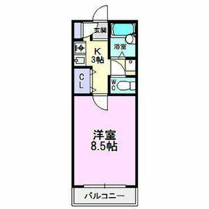 ロイヤルMIZUNO(1K/1階)の間取り写真