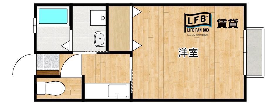 セジュールマタノII(1K/1階)の間取り写真