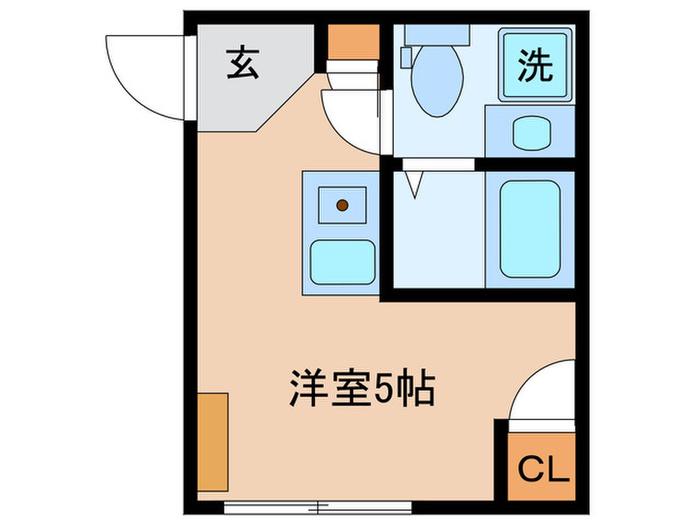 MAISON DE 神楽坂(ワンルーム/5階)の間取り写真