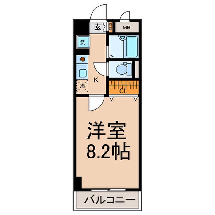 JOINDRE東山(1K/5階)の間取り写真