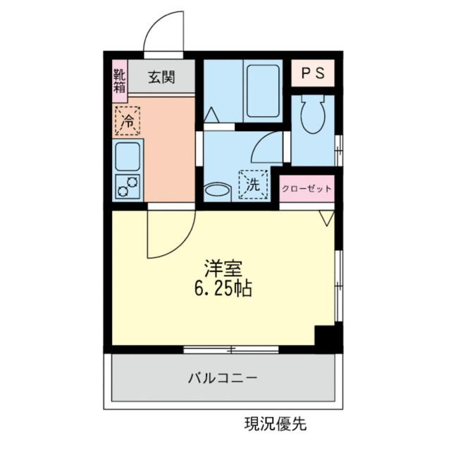 カーサアルボリーズCHIGASAKI(1K/2階)の間取り写真