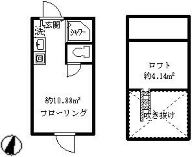 ソフィアハピネス(ワンルーム/2階)の間取り写真