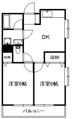 ジャコワ東日本橋マンション(2DK/9階)の間取り写真