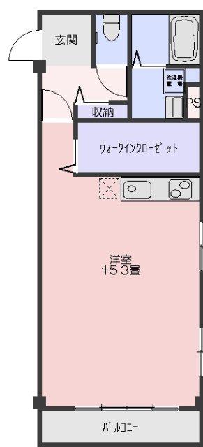 ラッフィナート(ワンルーム/2階)の間取り写真