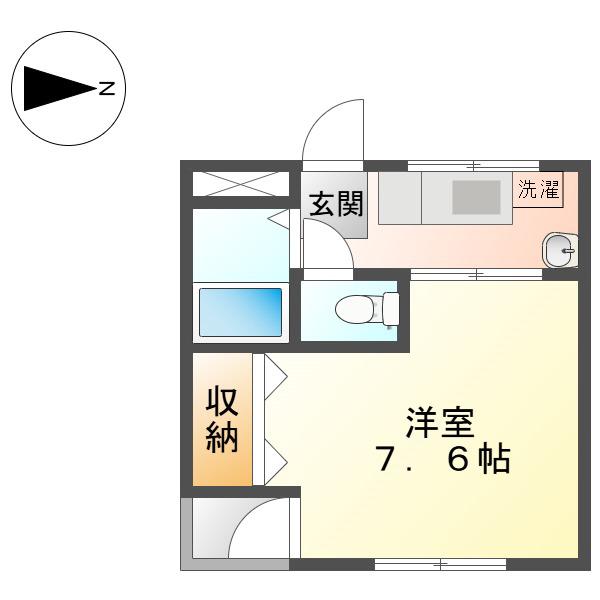 ラヴィータ志賀本通(1K/3階)の間取り写真