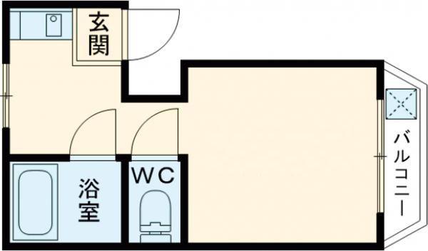 LIBRA大東(1K/3階)の間取り写真