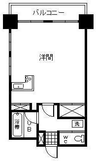 CITY WING(ワンルーム/5階)の間取り写真
