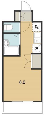 アルプ所沢(ワンルーム/8階)の間取り写真