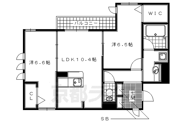 エーデルハイム東香園II番館(2LDK/1階)の間取り写真