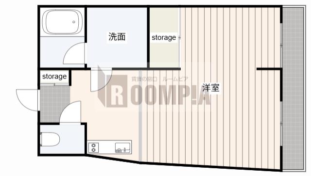 BELLHEIM GIFU(1LDK/3階)の間取り写真