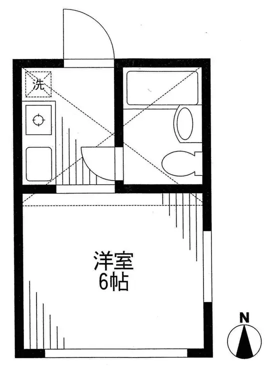 シティハイム中原 2階階 間取り