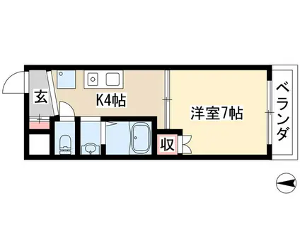 FULL HOUSE YAGOTO(1DK/5階)の間取り写真